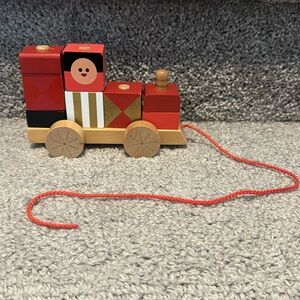 Petite Collage Wooden Train 9-Piece Stacking Puzzle